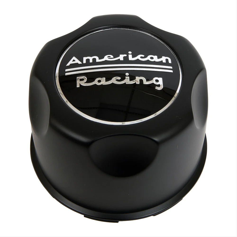 American Racing 1342100SB Satin Black Snap-In Wheel Center Cap – 5x135