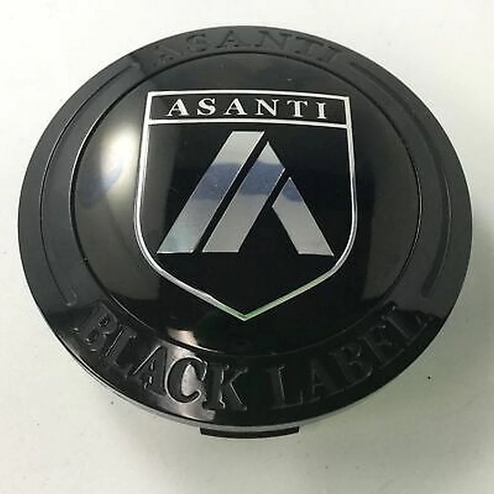 Asanti Black 1534S01 Gloss Black / Chrome Snap-In Wheel Center Cap
