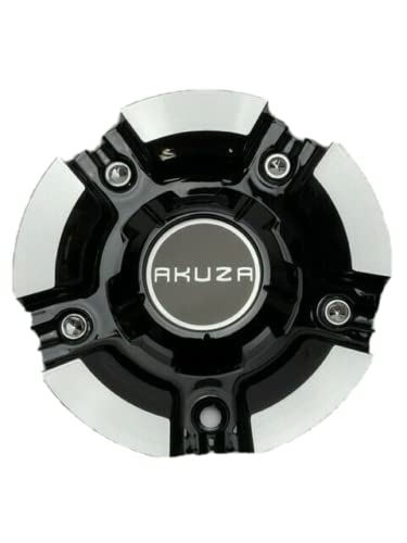 Akuza 844 Black and Machined Wheel Center Cap EMR0844-CAR-AL EMR0844-AL-UP