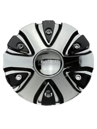 Akuza Big Papi 712 Chrome Gloss Black Inserts Wheel Center Cap EMR0712-TRUCK-CAP