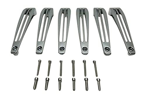 Akuza Rissa 824 20 Inch Chrome Inserts Set (6 PCS) EMR0824-2085-ZSJ