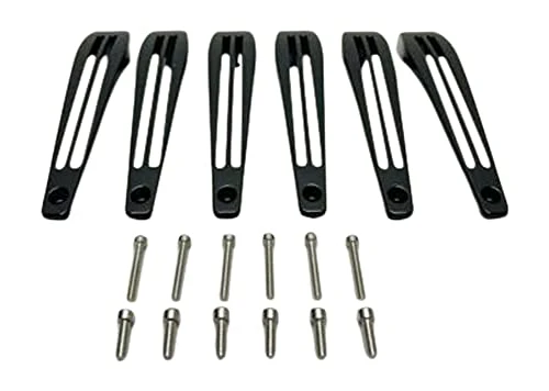 Akuza Rissa 824 20 Inch Gloss Black Inserts Set (6 PCS) EMR0824-2085-ZSJ