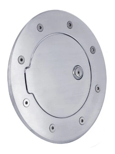 All Sales 6092C Chrome Billet Aluminum Fuel Door