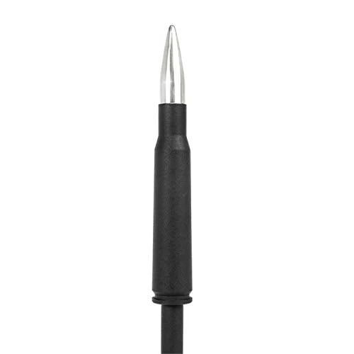 All Sales AMI 6252PK Billet 0.50 Cal with 6.5 in, Mast-Black with Polished Tip