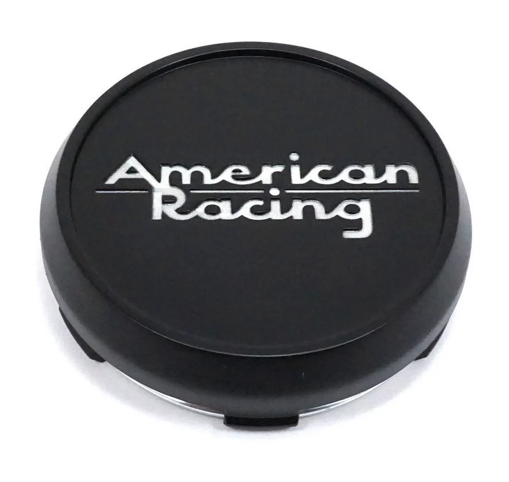 American Racing 6220K74-SB Satin Black / Chrome Snap-In Wheel Center Cap