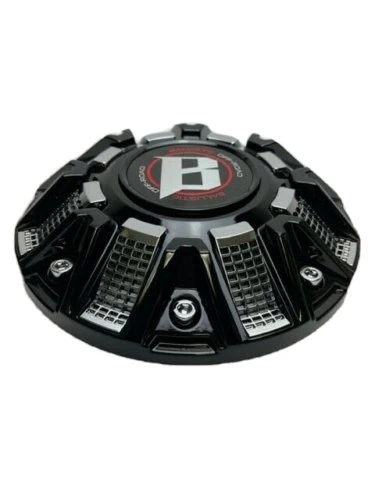 Ballistic Gloss Black with Chrome Wheel Center Cap CAP OR-D3 CAP OR-D - Image 2