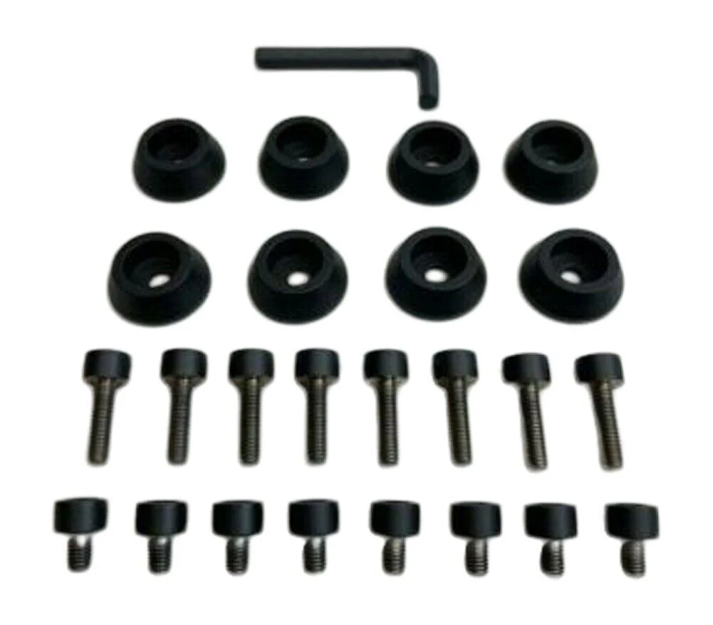 Ballistic Jester 814 Matte Black Bolt Kit 8 PCS Kit with Hardware