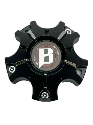 Ballistic Matte Black 5 Lug Wheel Center Cap WX-07-CAP