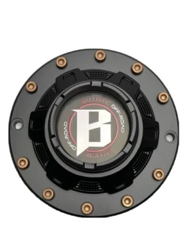 Ballistic Matte Black Bronze Rivets Wheel Center Cap CAP BL-01