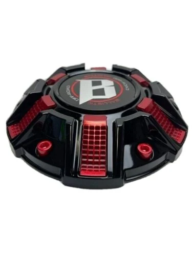 Ballistic Off-Road Gloss Black/Red Wheel Center Cap CAP OR-D - Image 2