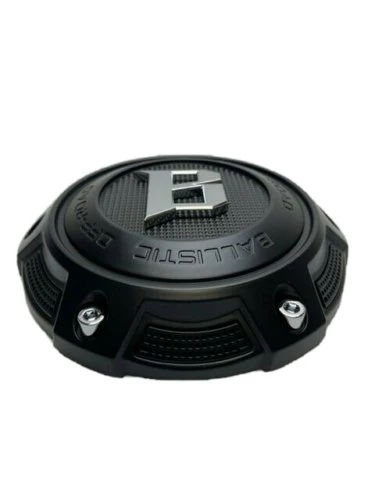 Ballistic Off-Road Matte Black with Chrome Logo Wheel Center Cap CAP OR_VD - Image 2
