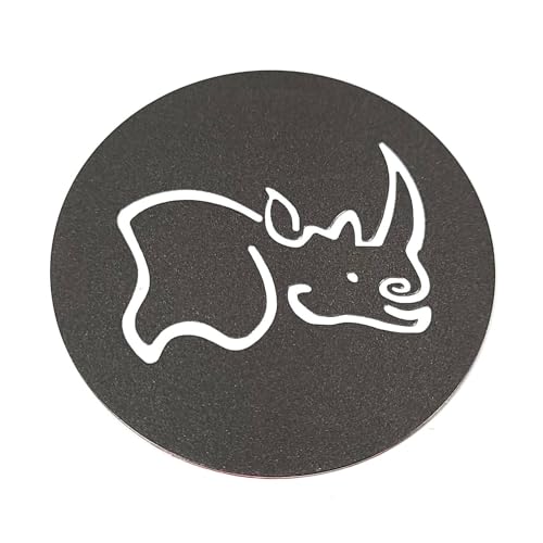 Black Rhino Wheels TE80BTWZ Center Cap Sticker Logo Emblem Barstow 80MM Flat Bronze
