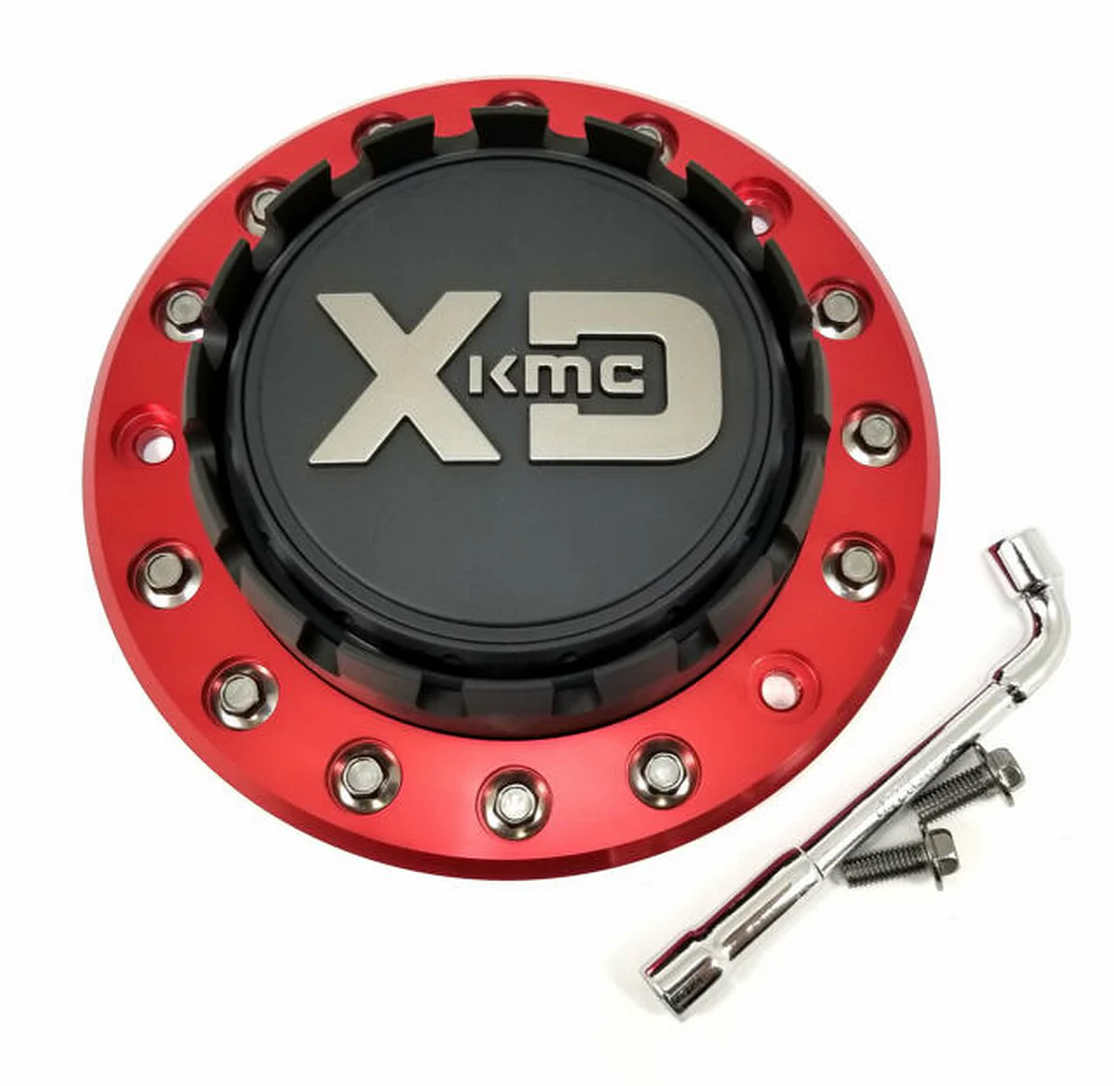 XD M1050RED Satin Black 2-Piece Wheel Center Cap – All PCD