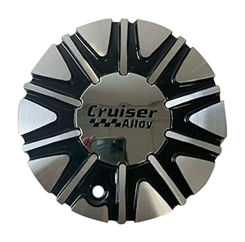 Cruiser Alloy Wheels 6008L152-BAL CAP-911MBF Black and Machined Wheel Center Cap