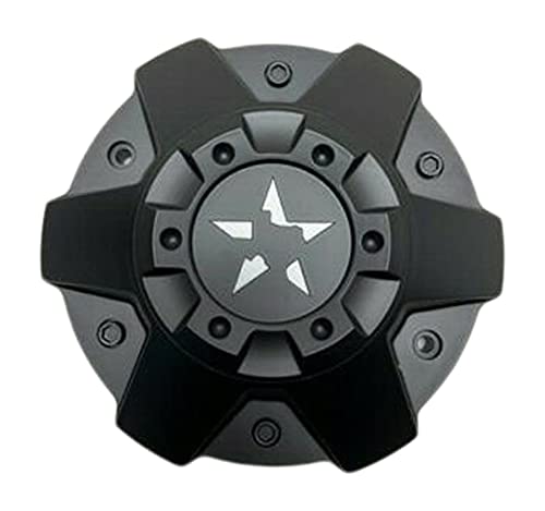 DFD Wheels Matte Black Texas Lone Star Wheel Center Cap C-054