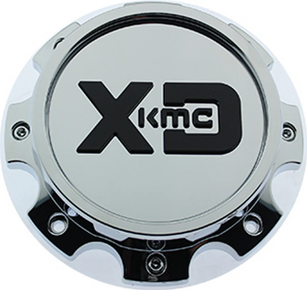 XD 1079L199RGB-H122 Gloss Black / Chrome Dually Rear Wheel Center Cap – 8x200/210
