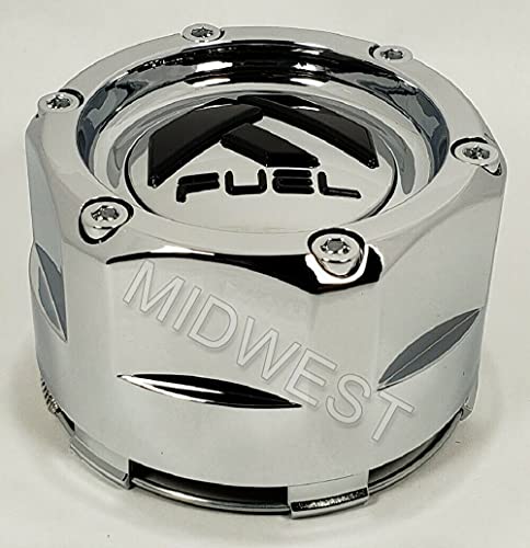 Fuel 2PC FUEL CHROME SNAP IN CAP 6X5.5(2.2"TALL) - 1003-45