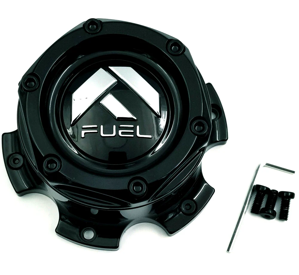 Fuel Off-Road 1004-37GB Gloss Black / Chrome Bolt-On Wheel Center Cap – 6x135/5.5