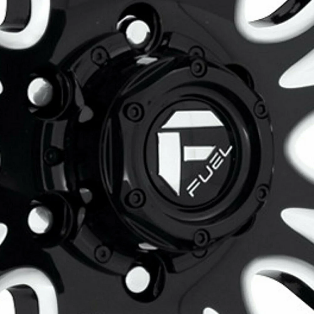 Fuel Off-Road 1004-08TGB Gloss Black / Chrome Bolt-On Wheel Center Cap – 8x6.5/170