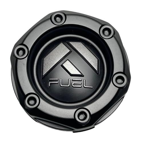 Fuel Off-Road Matte Black Wheel Center Cap with Gun Metal Logo 1003-44MBV