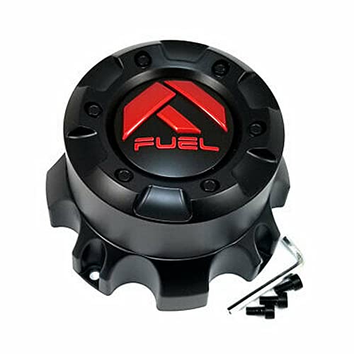 Fuel Off-Road Wheels Matte Black Wheel Center Hub Cap 6-5/8"OD Bolt-On for 8x170 D696 Covert D716 Covert Anza D557 D694 Covert D695 Covert