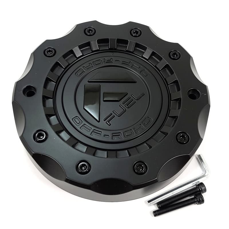Fuel Off-Road Wheels Matte Black Wheel Center Hub Cap 7-1/4"OD Bolt-On 5x4.5 5x114.3 5x5 5x127 6x5.5 6x139.7 6x135 5x5.5 5x139.7 5x150 D726 Militia D763 SFJ D764 SFJ D765 SFJ D723 Militia D725 Militia