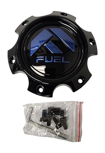 Fuel Offroad 1006-12GBDK Gloss Black with Blue Logo Center Cap