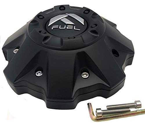 Fuel Wheels Flat Black Center Cap (Qty 1) # 1002-48B 5-6 Lug (1001-63 with Extension!)