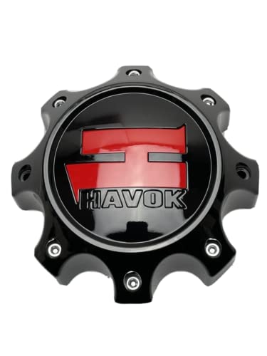 Havok Gloss Black Wheel Center Cap CBH08-B1P CBH08-1P-1