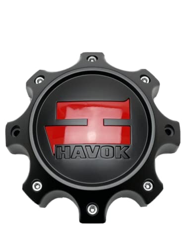 Havok Matte Black Wheel Center Cap CBH08-B1P CBH08-1P-1