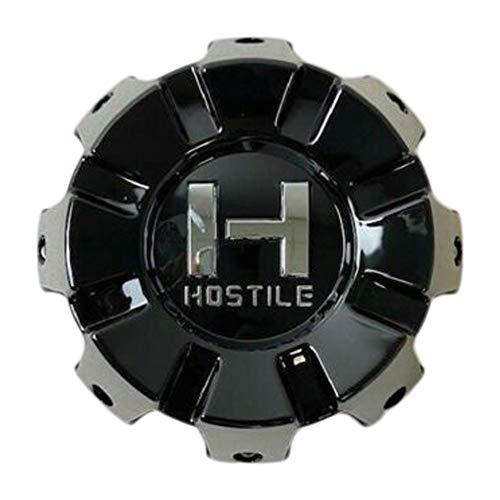 Hostile Wheels 8 Lug Gloss Black Wheel Center Cap HC-8802 HC-8001-B