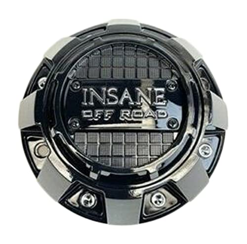 Insane Offroad Gloss Black and Chrome Logo Wheel Center Cap 721L182