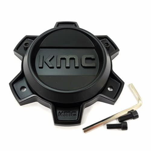 KMC Satin Black Center Cap Bolt-On Closed-End T164H145-6-H30-S3