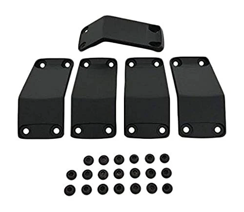 KMC XD Series Rockstar 2 811FIN29012NABS Black Wheel Inserts 20x9 Set of 5