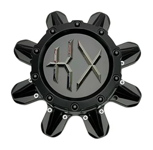 KX Off-Road Matte Black 8 Lug Wheel Center Cap CKX03-4MB CKX03-4MB-CAP-SG
