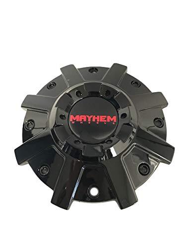 Mayhem Wheels 8104 Arsenal C108104B Gloss Black Cap with Red Logo