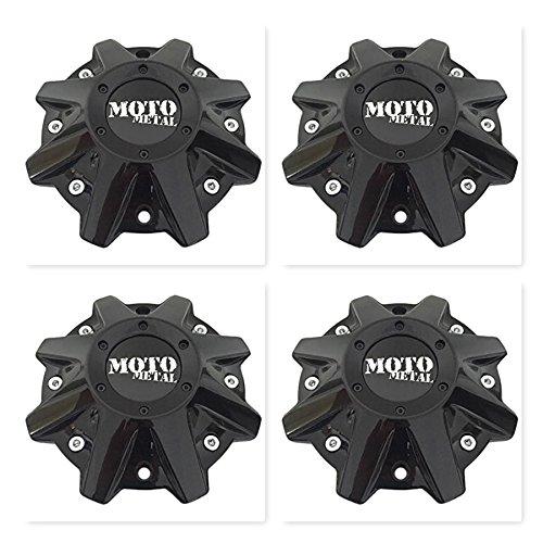 Moto Metal 4 Pack Wheels MO479L214GBO MO 497L214 Gloss Black Center Cap