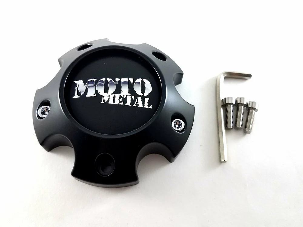 Moto Metal 1079L121SGBMO1 Black Wheel Center Cap – 5x5