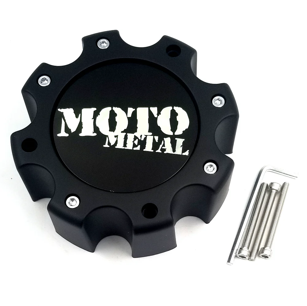 Moto Metal 1079L170SGBMO1 Black Wheel Center Cap – 8 Lug