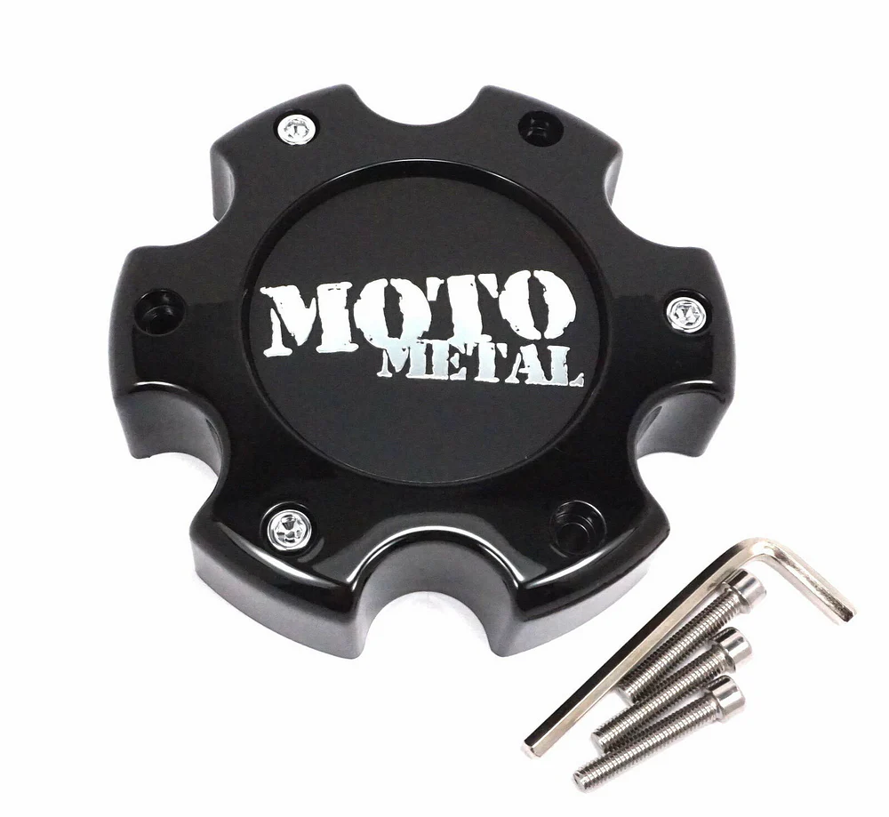 Moto Metal 845L145S1 Gloss Black Logo Wheel Center Cap – 6x5.5