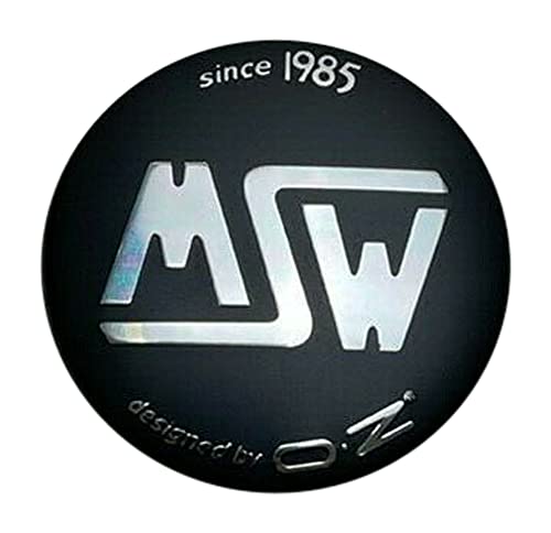 MSW by OZ Since 1985 Matte Black Snap in Wheel Center Cap (XC565BW)