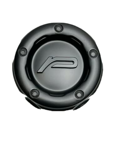Pacer Satin Black Snap in Wheel Center Cap C-606-1 C-606-1-UP