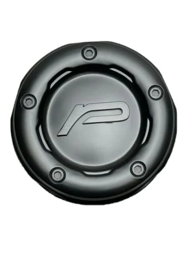 Pacer Satin Matte Black Snap in Wheel Center Cap CAP-8LP-M17P C-606-3
