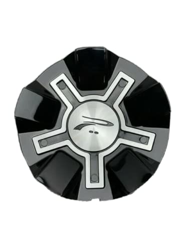 Platinum Black and Machined Snap in Wheel Center Cap 10152-CAP 89-9292B