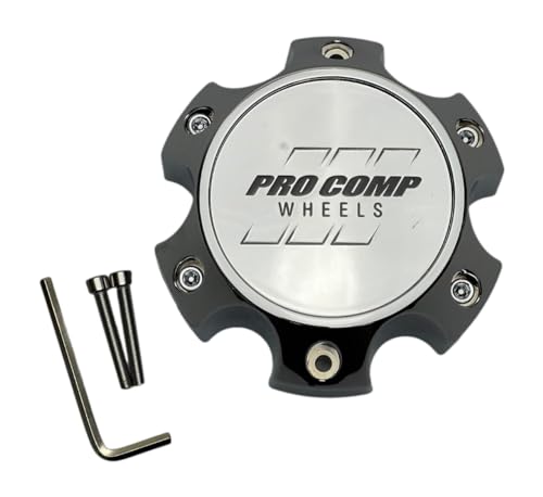 Pro Comp Chrome Wheel Center Cap with Screws 603165502 Sticker Logo 6031CAP3 S909-18