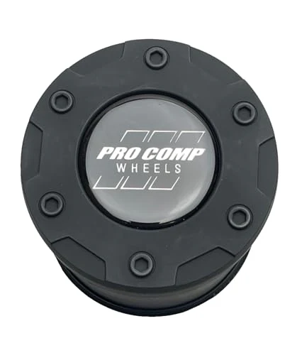 Pro Comp Flat Black Push Thru Wheel Center Cap 8515242 8515042-2 S1912-16 Resin Logo