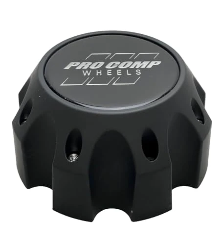 Pro Comp Flat Black Wheel Center Cap 703186502 6031CAP1 S909-16 Resin Logo