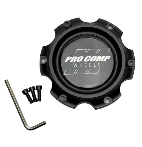 Pro Comp Satin Black Wheel Center Cap with Screws 504642502 CAP5335-6135-U4B CAP5335-6135