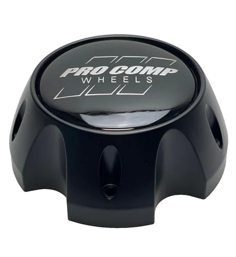 Pro Comp Satin Black Wheel Center Cap with Screws 518351502 CAP5366-5127-U4B CAP5366-5127 Resin Logo