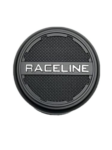 Raceline Matte Black Push Thru Wheel Center Cap C363T081F